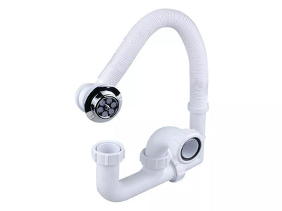 Osma V Joint 40mm Bath Trap + O/Flow 76mm