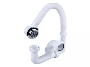 Osma V Joint 40mm Bath Trap + O/Flow 76mm