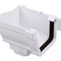 Osma Stormline Stopend Outlet Left Hand White 111mm