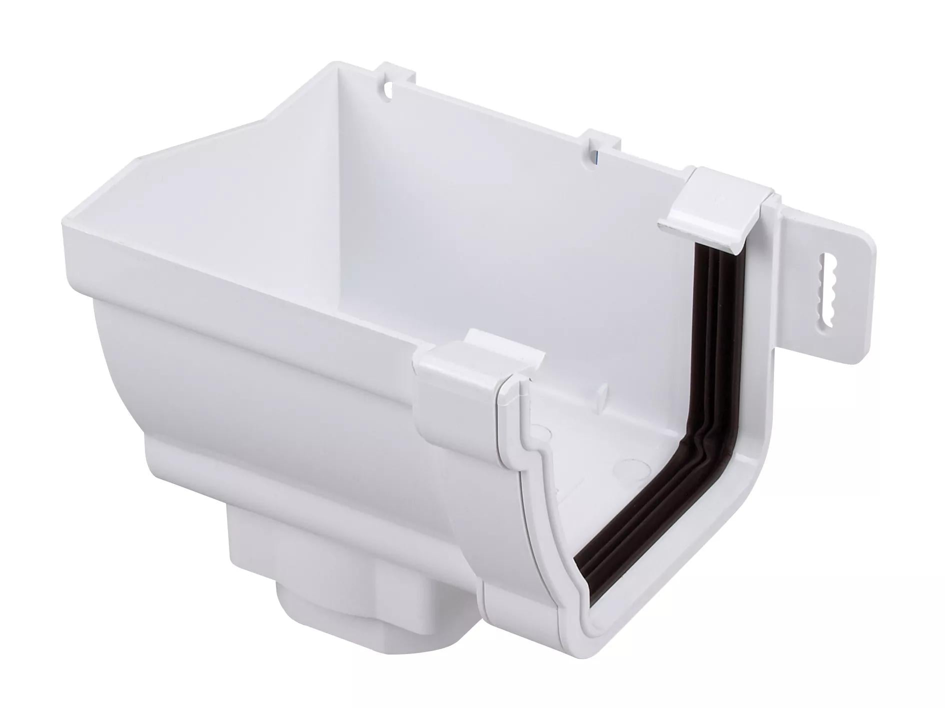 Osma Stormline Stopend Outlet Left Hand White 111mm