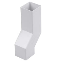Osma Squareline Pipe Wall Offset White 61mm