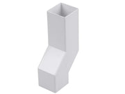 Osma Squareline Pipe Wall Offset White 61mm