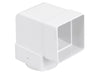 Osma Squareline Pipe Bend 87.5° White 61mm