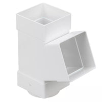 Osma Squareline Pipe Branch 67.5° White 61mm
