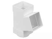 Osma Squareline Pipe Branch 67.5° White 61mm