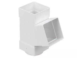 Osma Squareline Pipe Branch 67.5° White 61mm