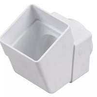Osma Squareline Pipe Offset Bend White 61mm