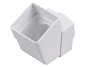 Osma Squareline Pipe Offset Bend White 61mm