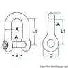 Anchor shackle AISI 316 16 mm