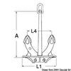 Hall anchor, original model 65 kg