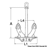 Hall anchor, original model 65 kg