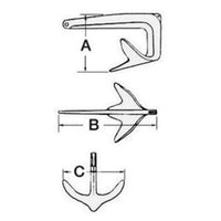 Trefoil Anchor, foldable 7.5 kg