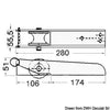 SS bow roller 280 x 55 mm