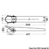 Satin SS bow roller 588 mm