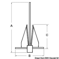 Danforth SS anchor 28 kg