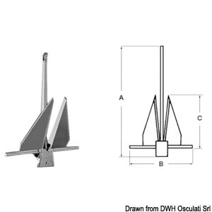 Danforth anchor 8 kg