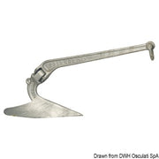 LEWMAR CQR galvanized steel anchor 34 kg