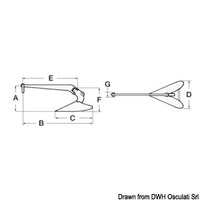 Plough anchor 22 kg