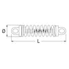 DOUGLAS MARINE Silenced Springs mooring 70x310mm