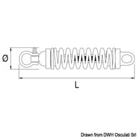 DOUGLAS MARINE Cardan mooring device 73mm 120kg