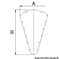 DOUGLAS MARINE bow shield 680x450 mm