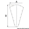 DOUGLAS MARINE bow shield 340x520 mm