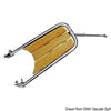 Dolphin striker AISI 316/teak w/2-step ladder
