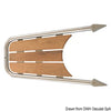 Dolphin striker AISI 316/teak w/3-step ladder