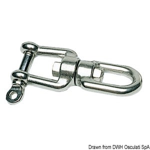 Eyelet/shackle swivel AISI 316 5 mm