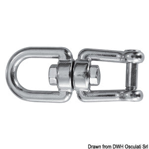 Eyelet/shackle swivel AISI 316 10 mm