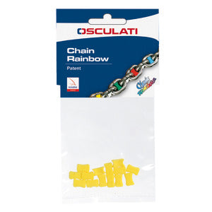 Chain marker, yellow 6 mm