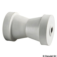 Central roller, white 130 mm
