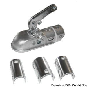 Round tow hook 35 to 50 cm max 1300 kg