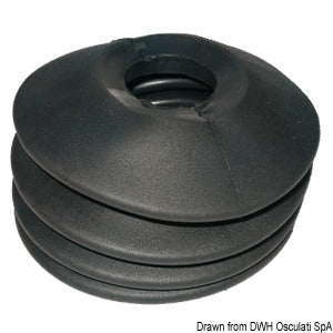 Rubber bellows for tow hook