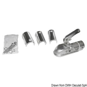 Type-approved tow hook for extra-large boat trailers