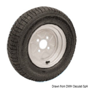 Pneumatic wheels f. high-speed trolleys 4/8