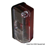 Clearance light flat base white/red