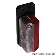 Clearance light rubber base white/red