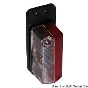 Clearance light rubber base white/red