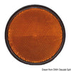 Adhesive orange catadioptric light 60 mm
