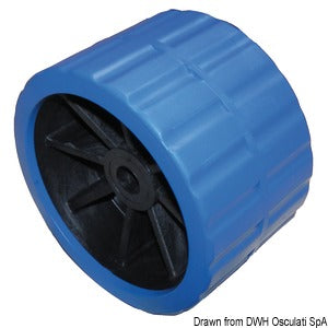 Swinging side roller, blue Ø hole 18.5 mm
