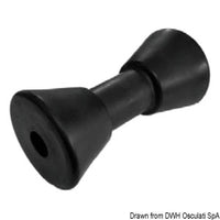 Central roller, black 190 mm Ø hole 21 mm