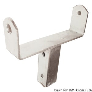 Bracket with tube 40 x 40 mm