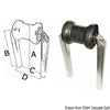 Small central roller pipe section 40 x 40 mm