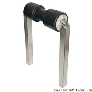 Large central roller 40 x 40 mm