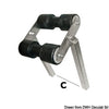 Central swinging roller pipe section 30 x 30 mm