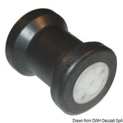 PVC central roller Ø hole 15 mm