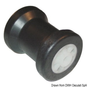 PVC central roller Ø hole 15 mm