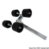Side double roller square pipe