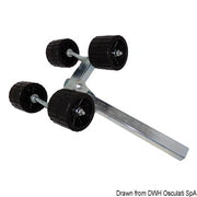 Side double roller square pipe